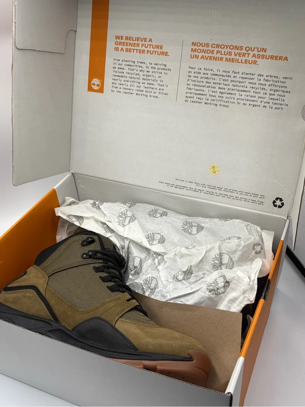 Timberland Mt. Maddsen Mid Lace Hiker Boots Olive Nubuck Men’s Size 11 New